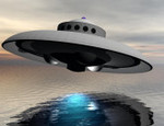 Ufo over water